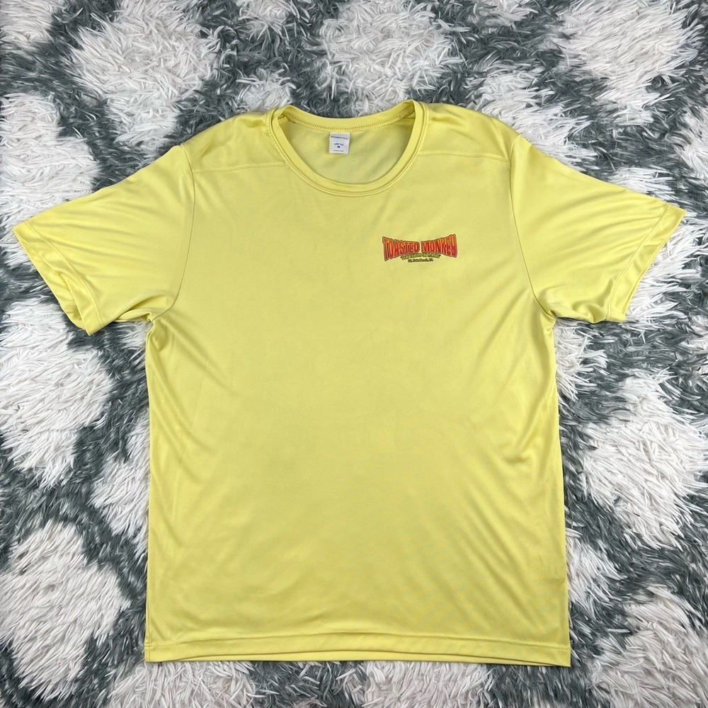 Sport-Tek Men’s Toasted Monkey Yellow T-shirt St. Pete Beach FL Size medium